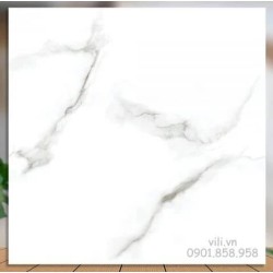 Gạch lát nền 60X60 Catalan XS 76023 đá bóng trắng vân mây