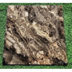 Gạch lát nền 60x60 CMC PTK68008 đá bóng vân đá nâu đen