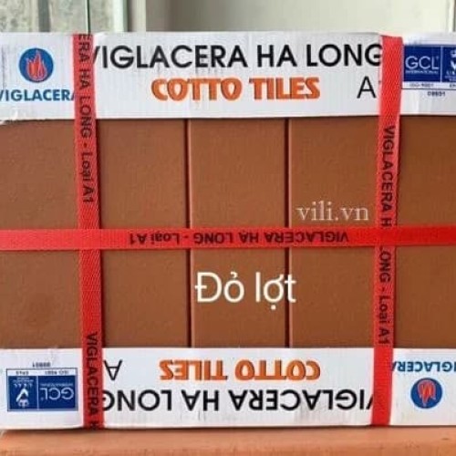 Gạch thẻ ốp trang trí 6X24 Cotto Viglacera Hạ Long đỏ nhạt