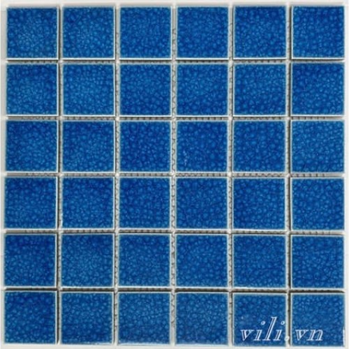 Gạch trang trí mosaic men rạn đơn sắc MHG 918