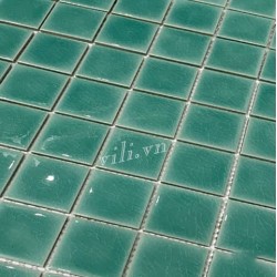 Gạch trang trí mosaic men rạn đơn sắc MHG 919