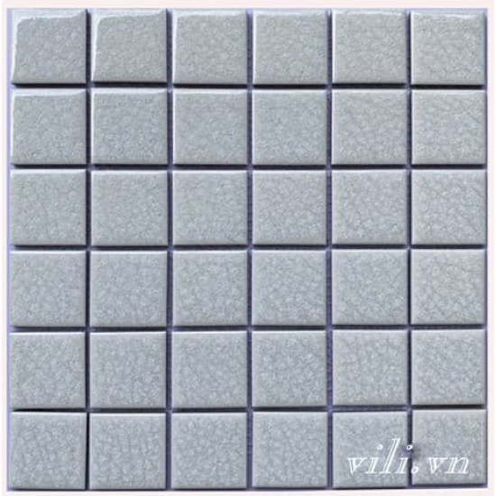 Gạch trang trí mosaic men rạn đơn sắc MHG 932