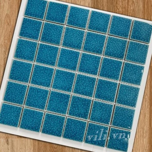 Gạch trang trí mosaic men rạn đơn sắc MHG 936