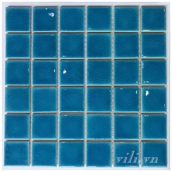 Gạch trang trí mosaic men rạn đơn sắc MHG 960