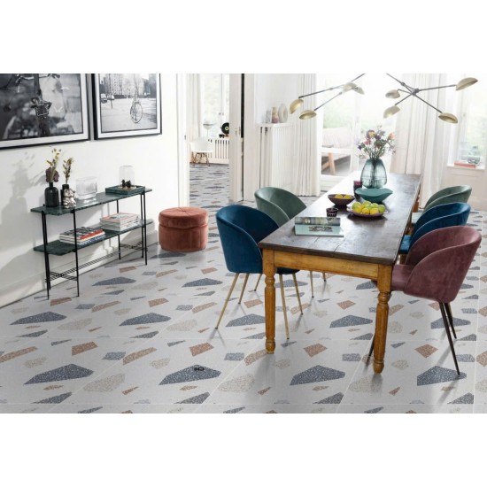 Gạch lát nền terrazzo Ấn Độ 60X60 Bronze đá mờ nhám