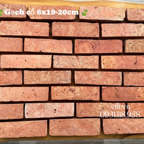 Gạch cổ bìa ốp tường 6x19-20 cm ốp trang trí