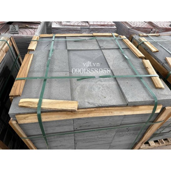 Đá lát sân tổ ong xám 30x30x2cm 