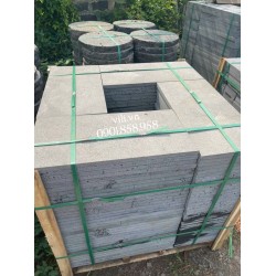Đá lát sân tổ ong xám 30x60x2cm