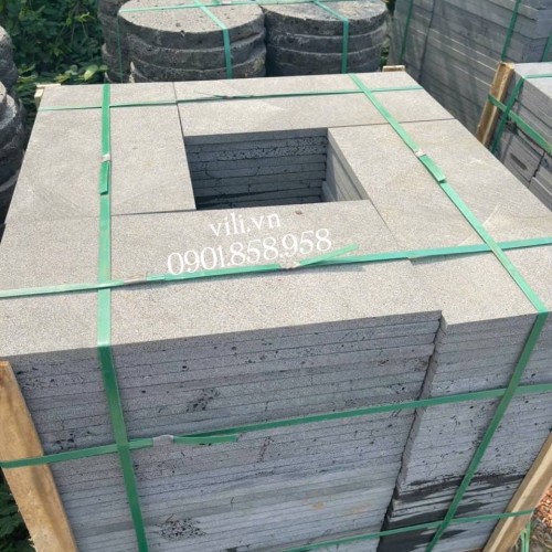 Đá lát sân tổ ong xám 30x60x2cm