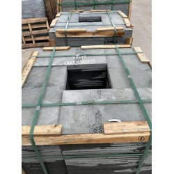 Đá lát sân tổ ong xám 30x60x2cm