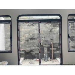 Đá ốp trang trí tổ ong xám 10x20x1.2 cm