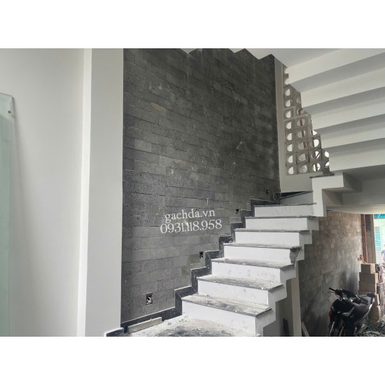 Đá ốp trang trí tổ ong xám 10x20x1.2 cm