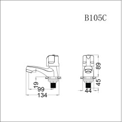 Vòi Lạnh Lavabo CAESAR B105C