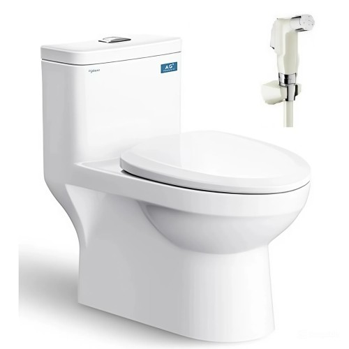 Bàn Cầu Viglacera MK2 Nắp Êm + Vòi Xịt VG826