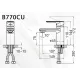 Vòi Lavabo Caesar B770CU Nóng Lạnh Bộ Xả Nhấn