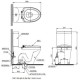 Bàn Cầu Hai Khối TOTO CS818DT8 Nắp TC600VS