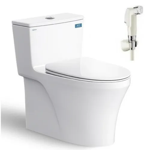 Bàn Cầu Viglacera HL2 Nắp V687 1 Khối Nano Titan + VG826