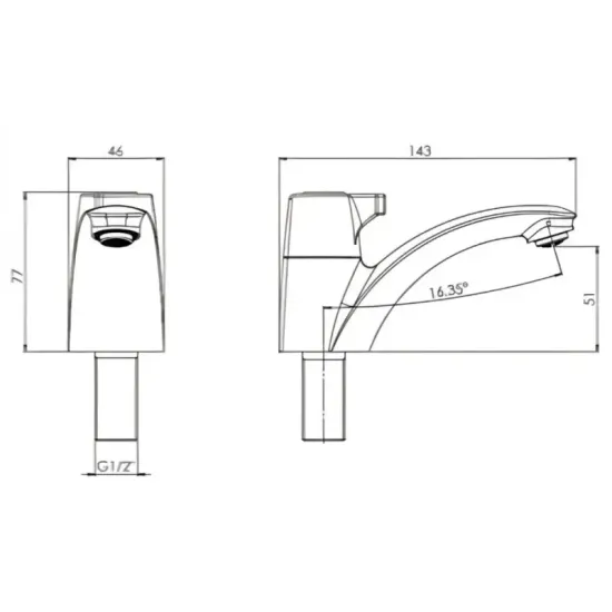 Vòi Lavabo Viglacera VG107 Lạnh