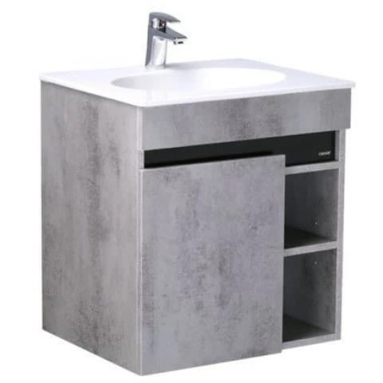 Bộ Tủ Lavabo Caesar Treo Tường LF5024/EH05024ASV Màu Xám