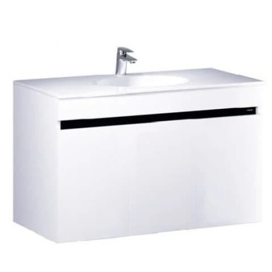 Bộ Tủ Lavabo Caesar Treo Tường LF5028/EH15028AV Màu Trắng