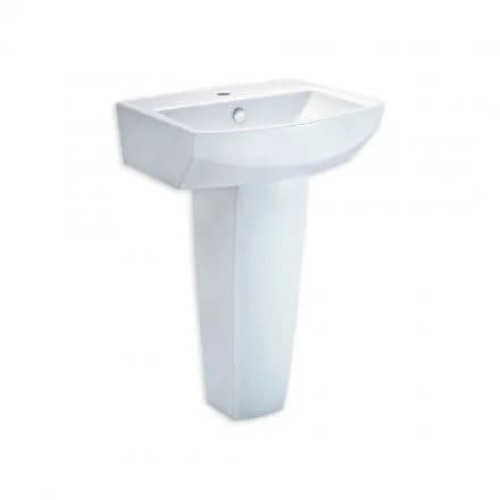 Chậu Lavabo Treo Tường COTTO C01517/C4150 Tetragon Chân Dài