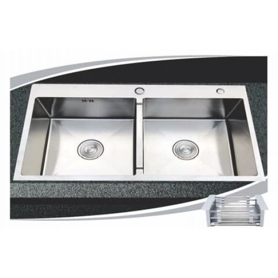 Chậu rửa chén 2 hộc A9050 inox 304 - 900x500 mm