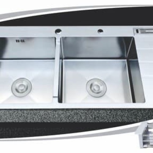 Chậu rửa chén 2 hộc B11048 inox 304 - 1100x480 mm