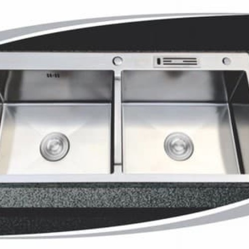 Chậu rửa chén 2 hộc B8648 inox 304 - 860x480 mm