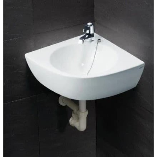 Chậu Rửa Lavabo CAESAR L2014 Góc Treo Tường