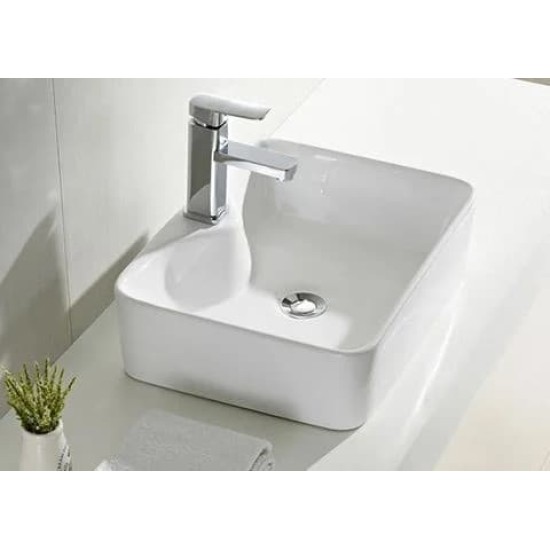 Chậu rửa lavabo đặt bàn YOLO ML218 hình chữ nhật