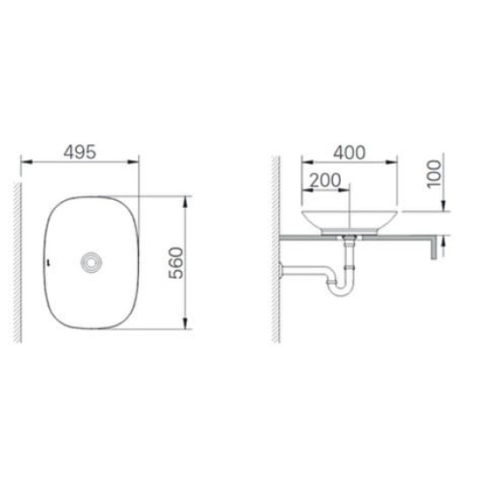 Chậu Rửa Lavabo Inax AL-S620V Đặt Bàn