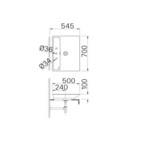 Chậu Rửa Lavabo Inax AL-S630V Đặt Bàn Aqua Ceramic