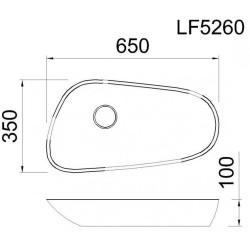 Chậu Rửa Mặt Lavabo Caesar LF5260 Đặt Bàn