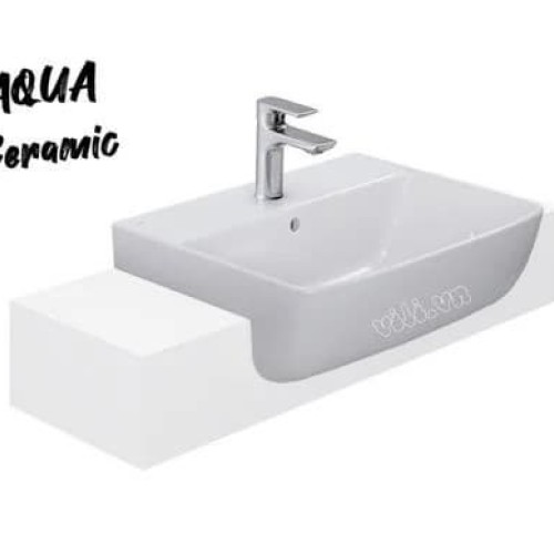 Chậu Rửa Mặt Lavabo Inax AL-345V Bán Âm Aqua Ceramic