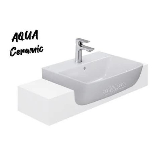 Chậu Rửa Mặt Lavabo Inax AL-345V Bán Âm Aqua Ceramic