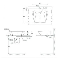 Chậu Rửa Mặt Lavabo TOTO LT681 Đặt Bàn Chậu Rửa Mặt Lavabo TOTO LT681 Đặt Bàn