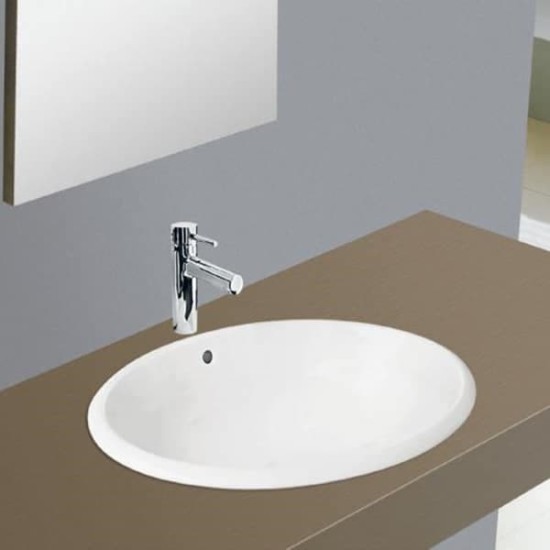 Chậu Rửa Mặt Lavabo Viglacera CD21 Dương Vành