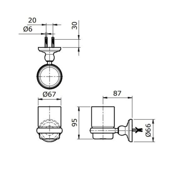 Giá Đựng Bàn Chải TOTO TX707AE