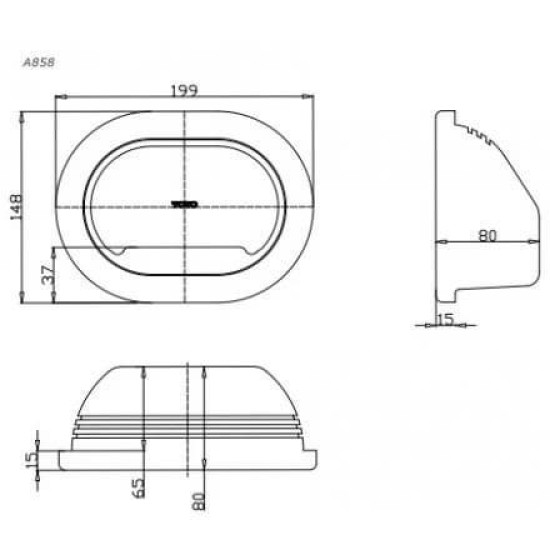 Giá Đựng Xà Bông TOTO A858W Âm Tường