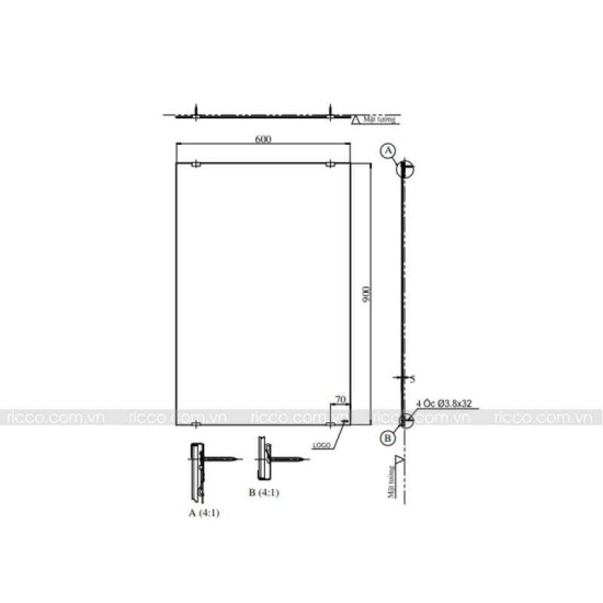 Gương Phòng Tắm TOTO YM6090A