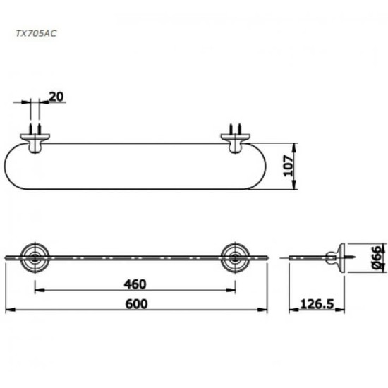 Kệ Kính TOTO TX705AC