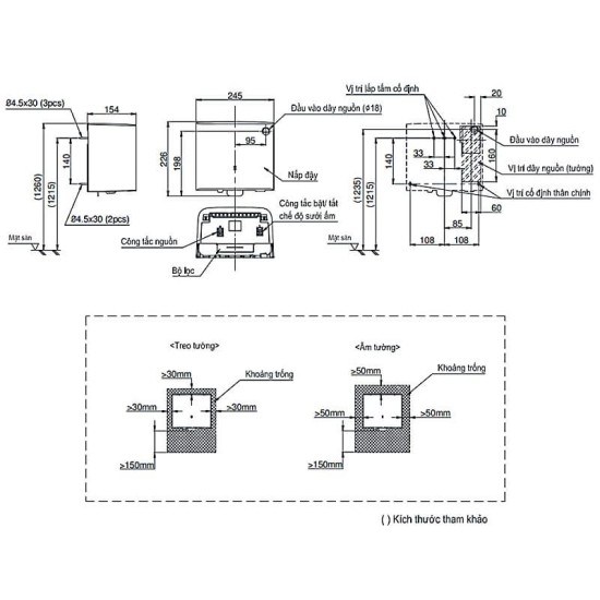 Máy Sấy Tay TOTO TYC322M