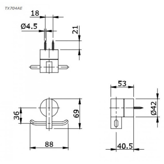 Móc Áo TOTO TX704AE