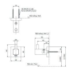 Móc Áo TOTO YRH408V