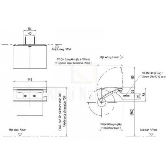 Móc Treo Giấy Vệ Sinh TOTO YH903V