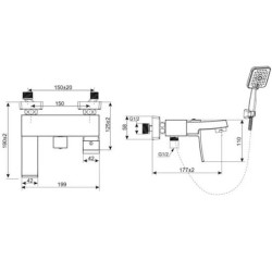 Vòi Sen Tắm Inax BFV-403S Nóng Lạnh