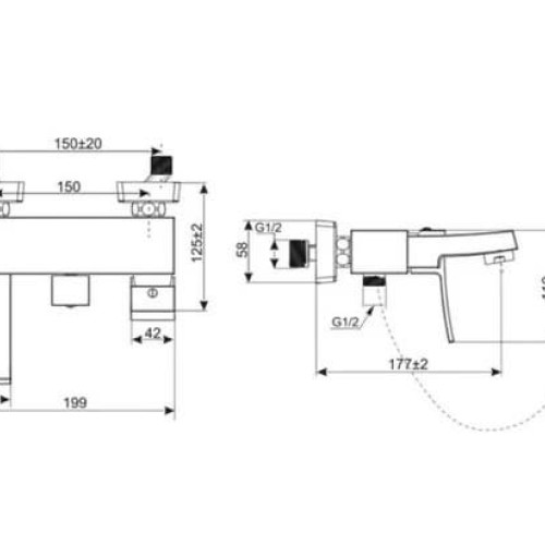 Vòi Sen Tắm Inax BFV-403S Nóng Lạnh