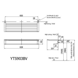 Thanh Treo Khăn TOTO YTS903BV Hai Tầng
