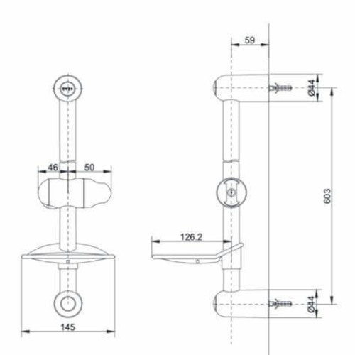 Thanh Trượt Sen Tắm TOTO DS709R