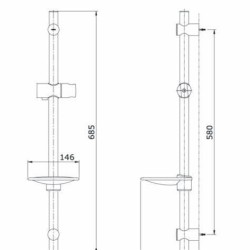 Thanh Trượt Sen Tắm TOTO TTSR701